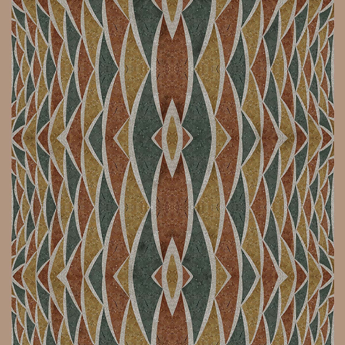 Papel de parede geométrico dimensões Coordonne Multicolor-1
