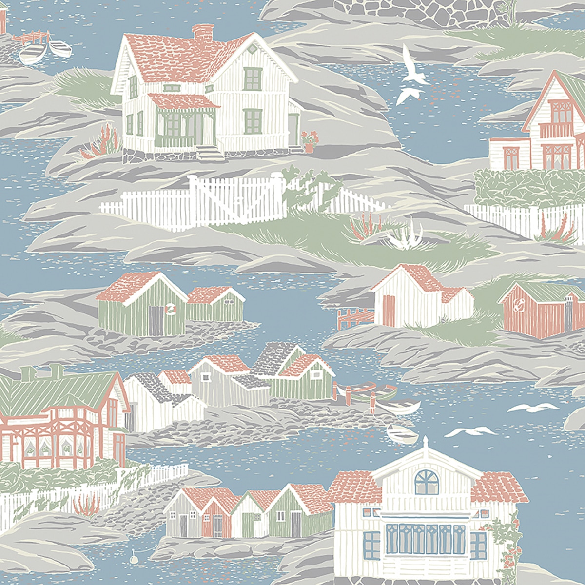 Papel de parede Paisagem Coordonne Multicolor-1