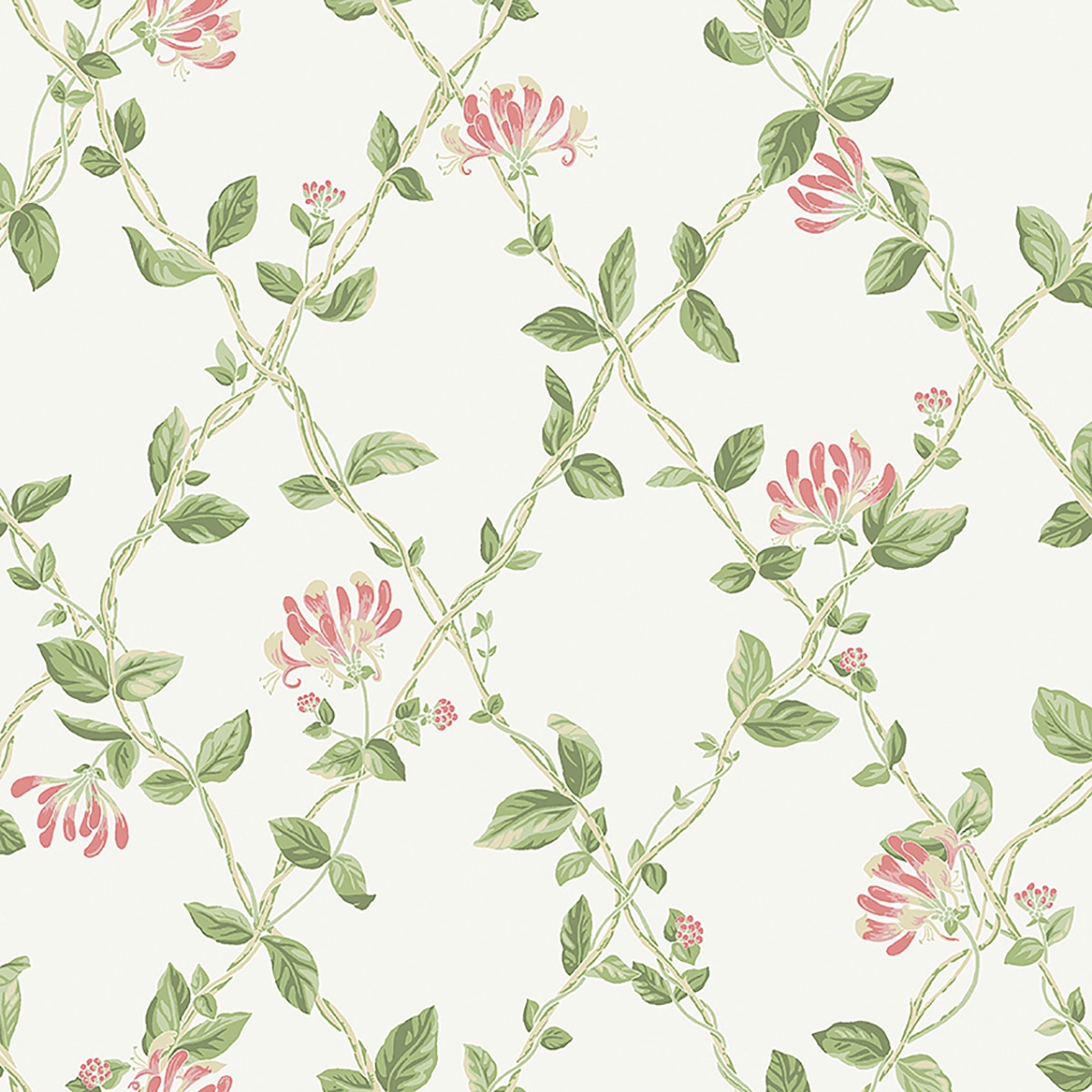 Papel de parede Floral trepadeiras Coordonne Branco-1