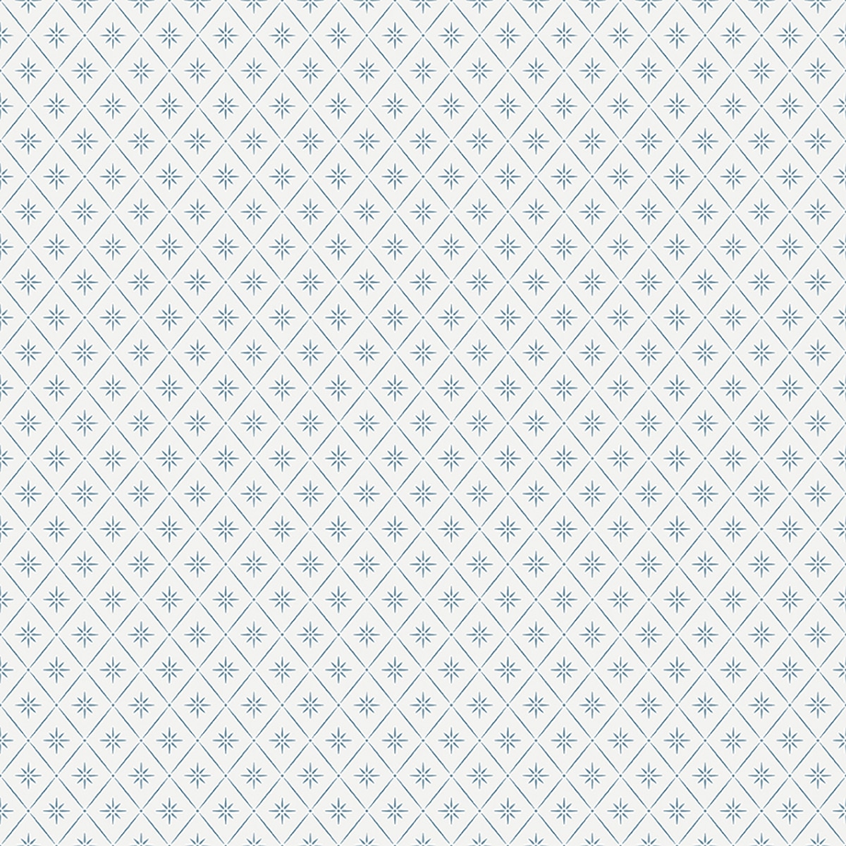 Imagen 1 de Papel pintado Rombos y estrellas Coordonne - Blanco roto 0,53 x 10 m Blanco roto