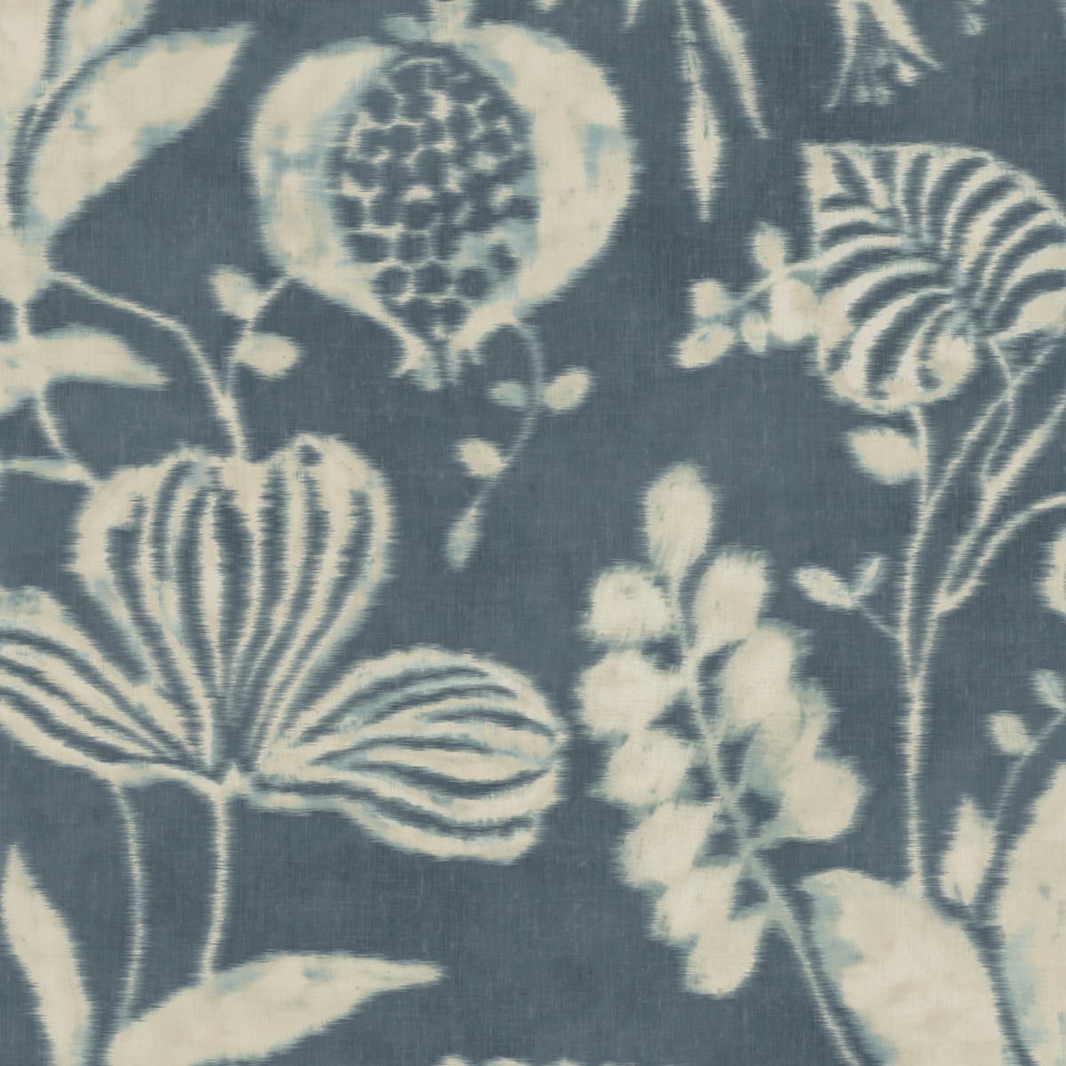 Papel pintado étnico floral Coordonne Azul 0,53 x 10 m Azul-1