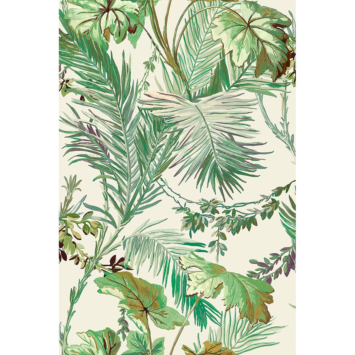 Papel de Parede Vegetable Metamorphosis Branco-2