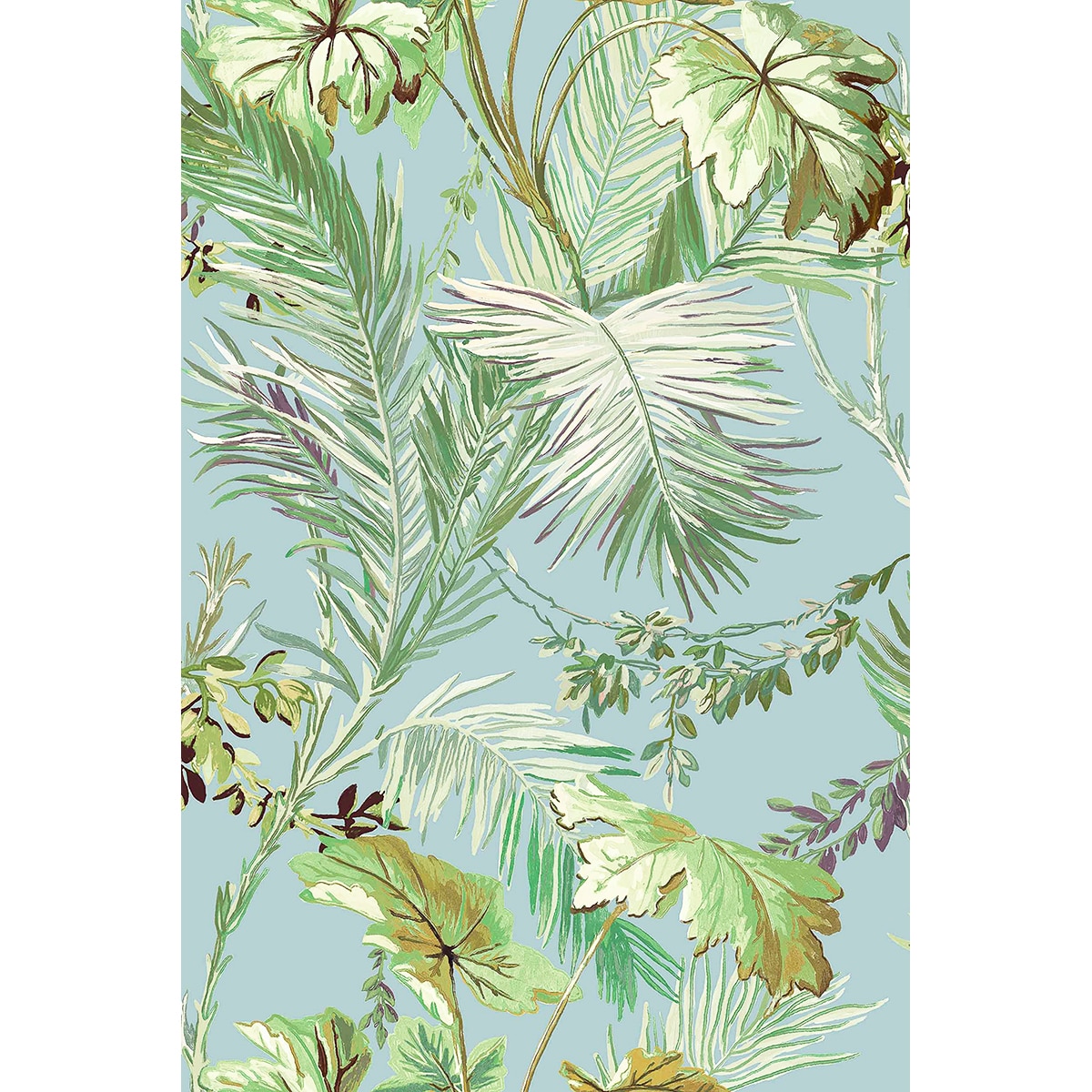 Papel de Parede Vegetable Metamorphosis Azul-2