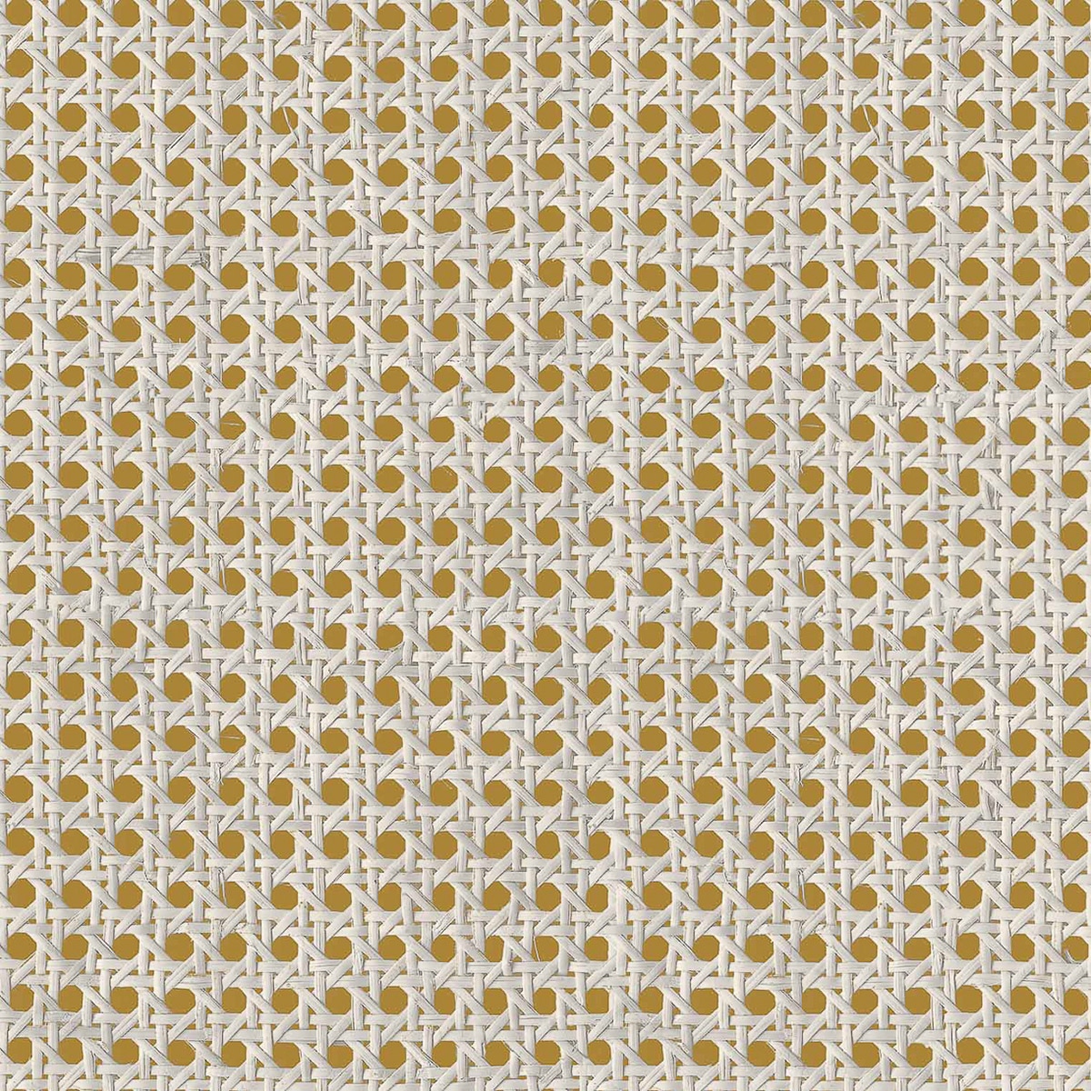 Imagen 1 de Papel pintado Rejilla Raffias+ Coordonné - Amarillo 0,5 x 10 m Amarillo