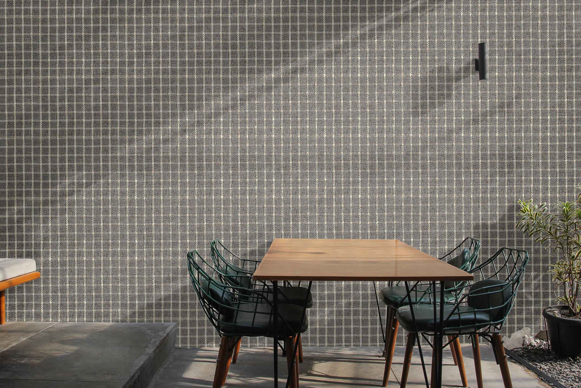 Papel pintado Cuadros Raffias+ Coordonné - Gris 0,5 x 10 m Gris-2