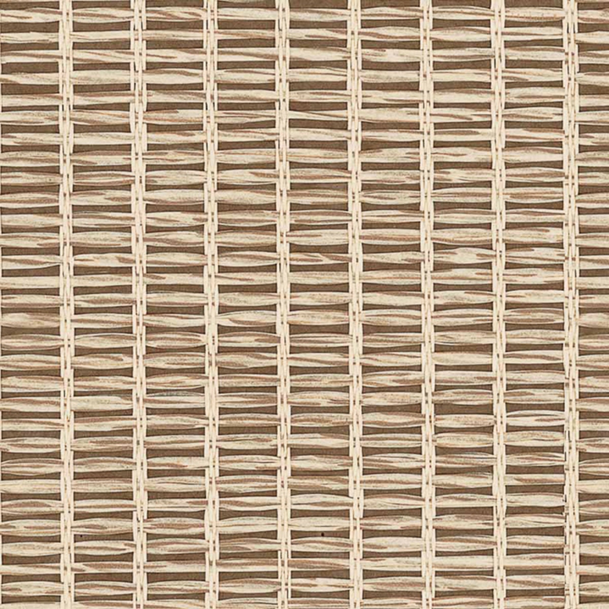 Imagen 1 de Papel pintado Geométrico rayas Raffias+ Coordonné - Marrón claro 0,5 x 10 m Marrón claro