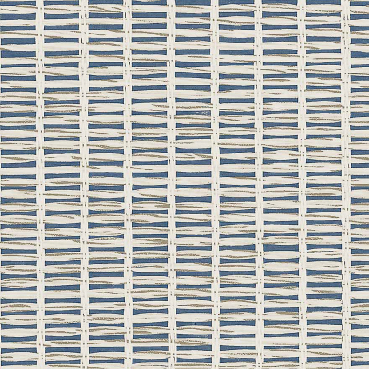 Imagen 1 de Papel pintado Geométrico rayas Raffias+ Coordonné - Azul 0,5 x 10 m Azul