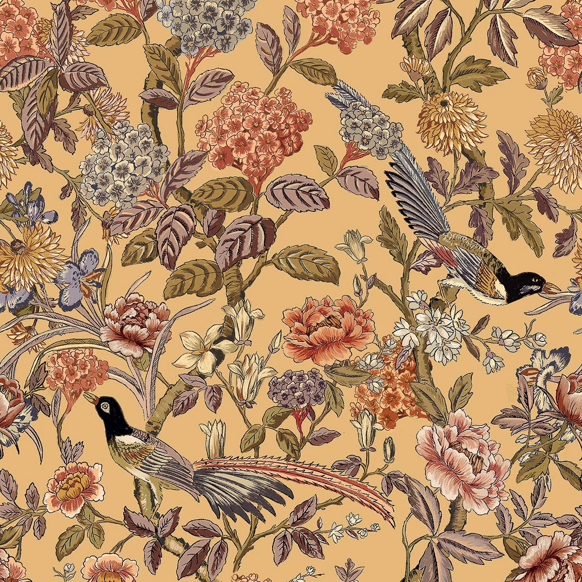 Papel Pintado Mercedes Feria Mostarda-1