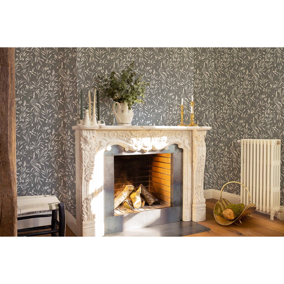 Papel Pintado Azeitona Olivar Céladon-3