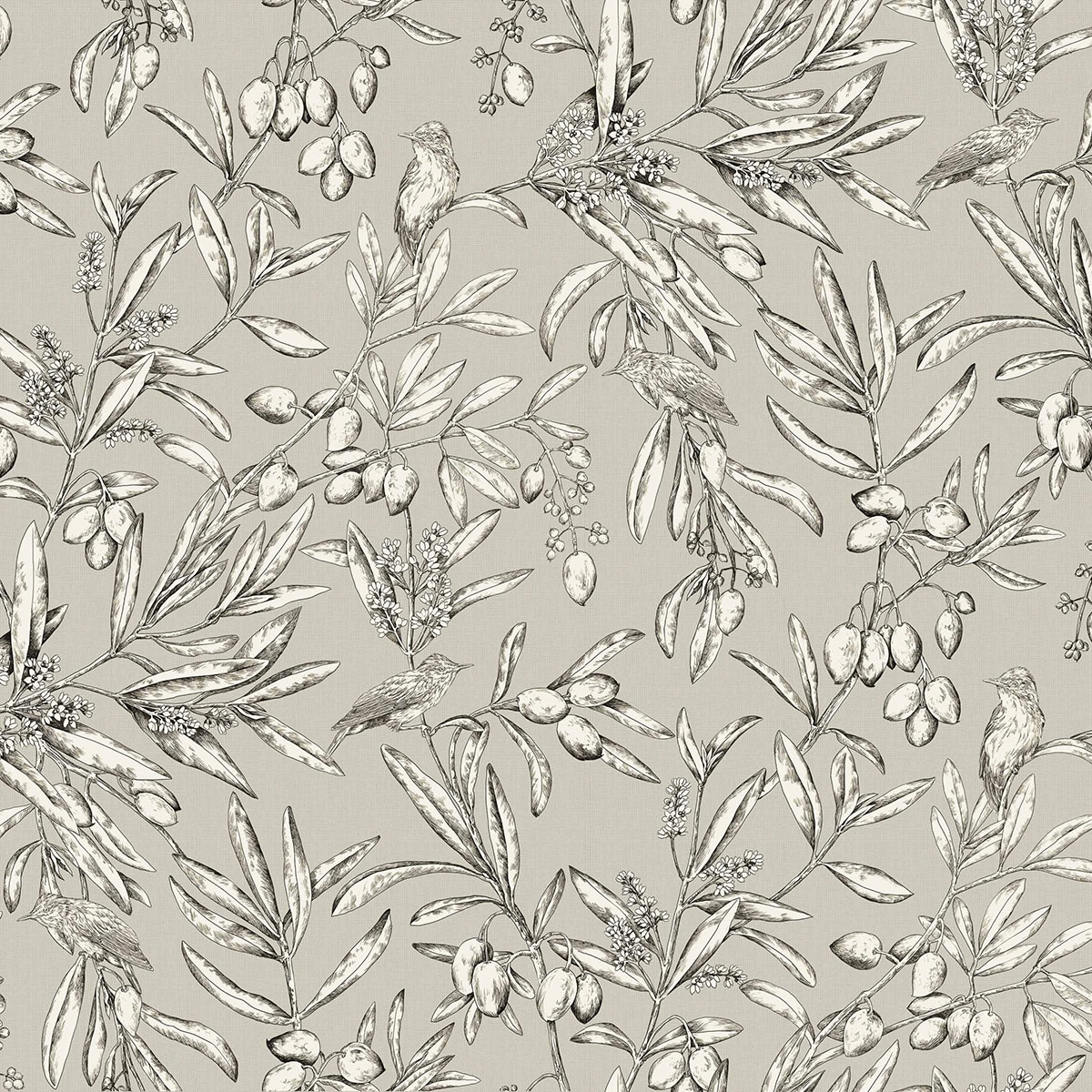 Papel Pintado Azeitona Olivar Bege-1