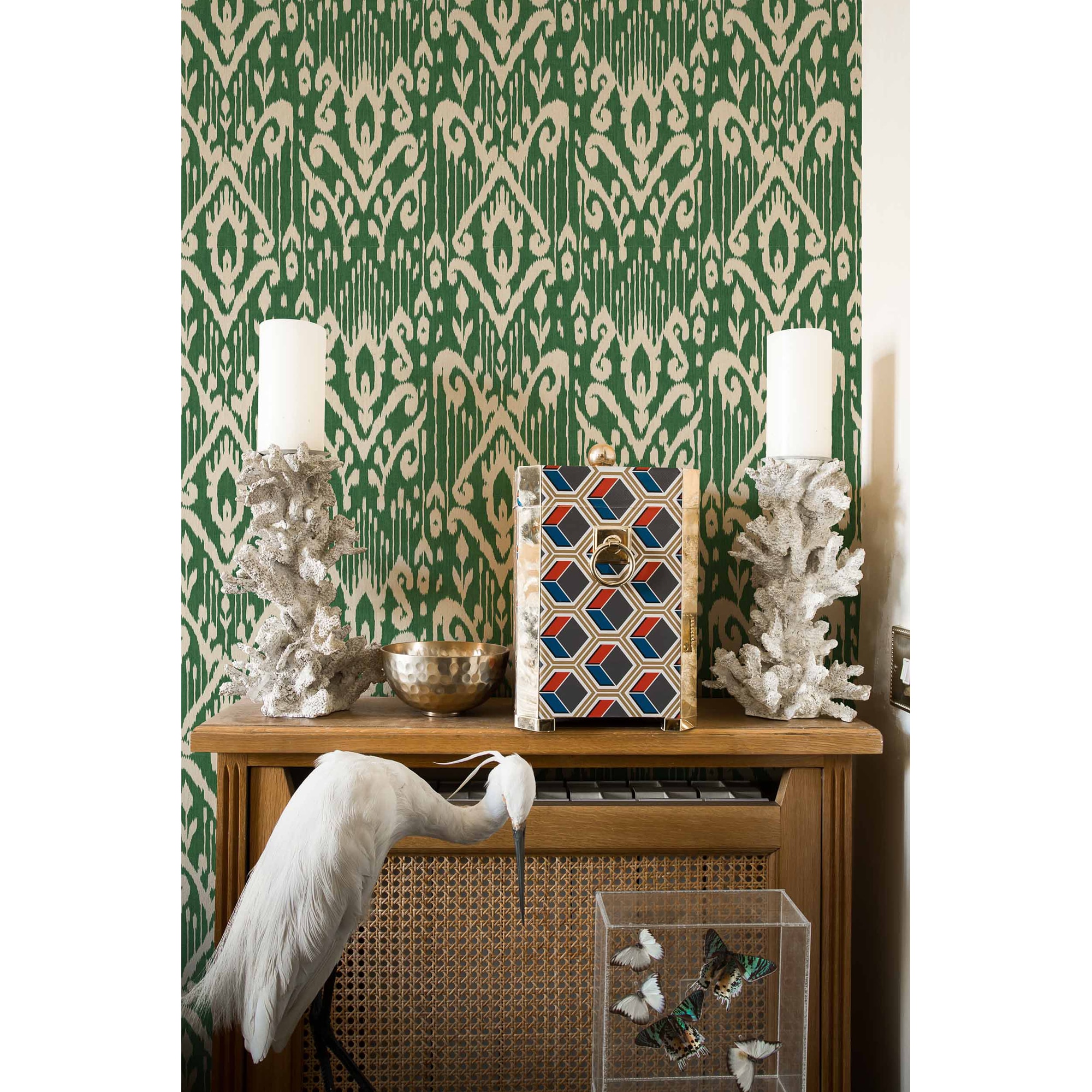 Papel pintado Padmasalis Ikart Coordonné - Verde Verde-2