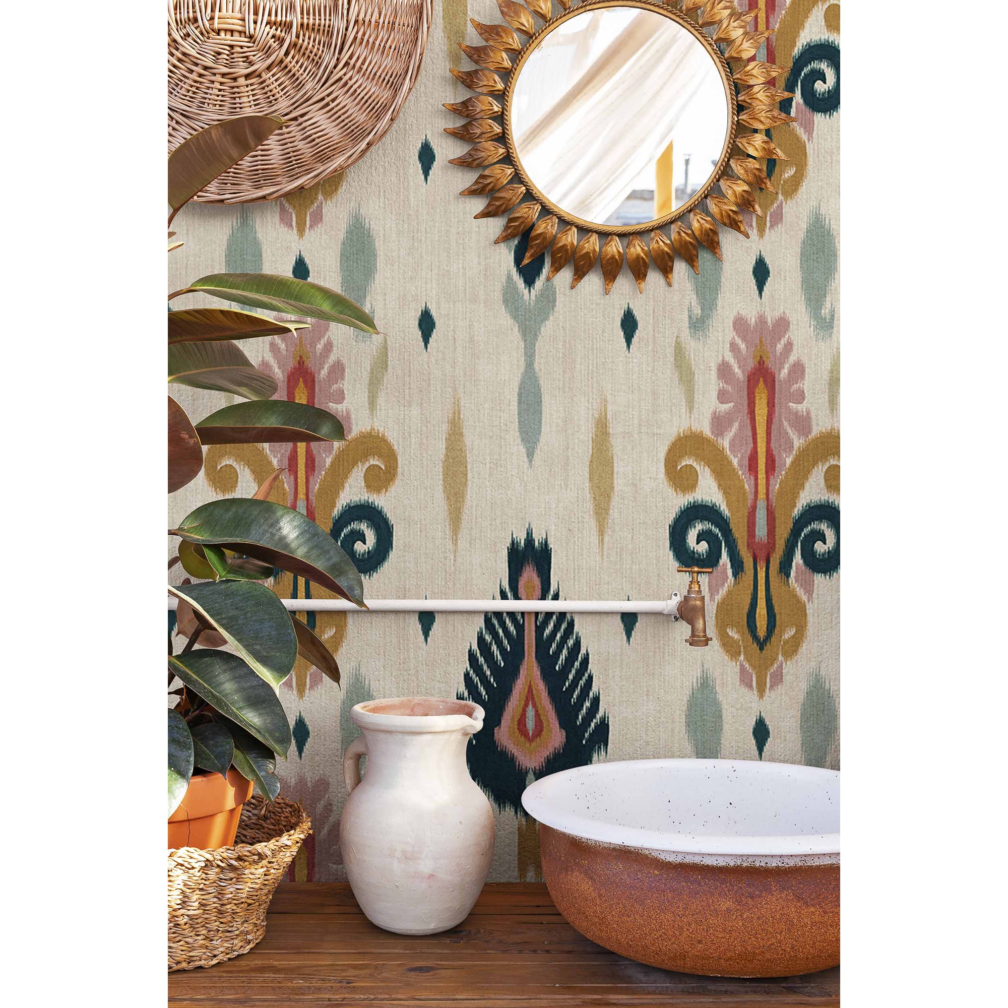 Papel de Parede Sumba Ikart Bege-6