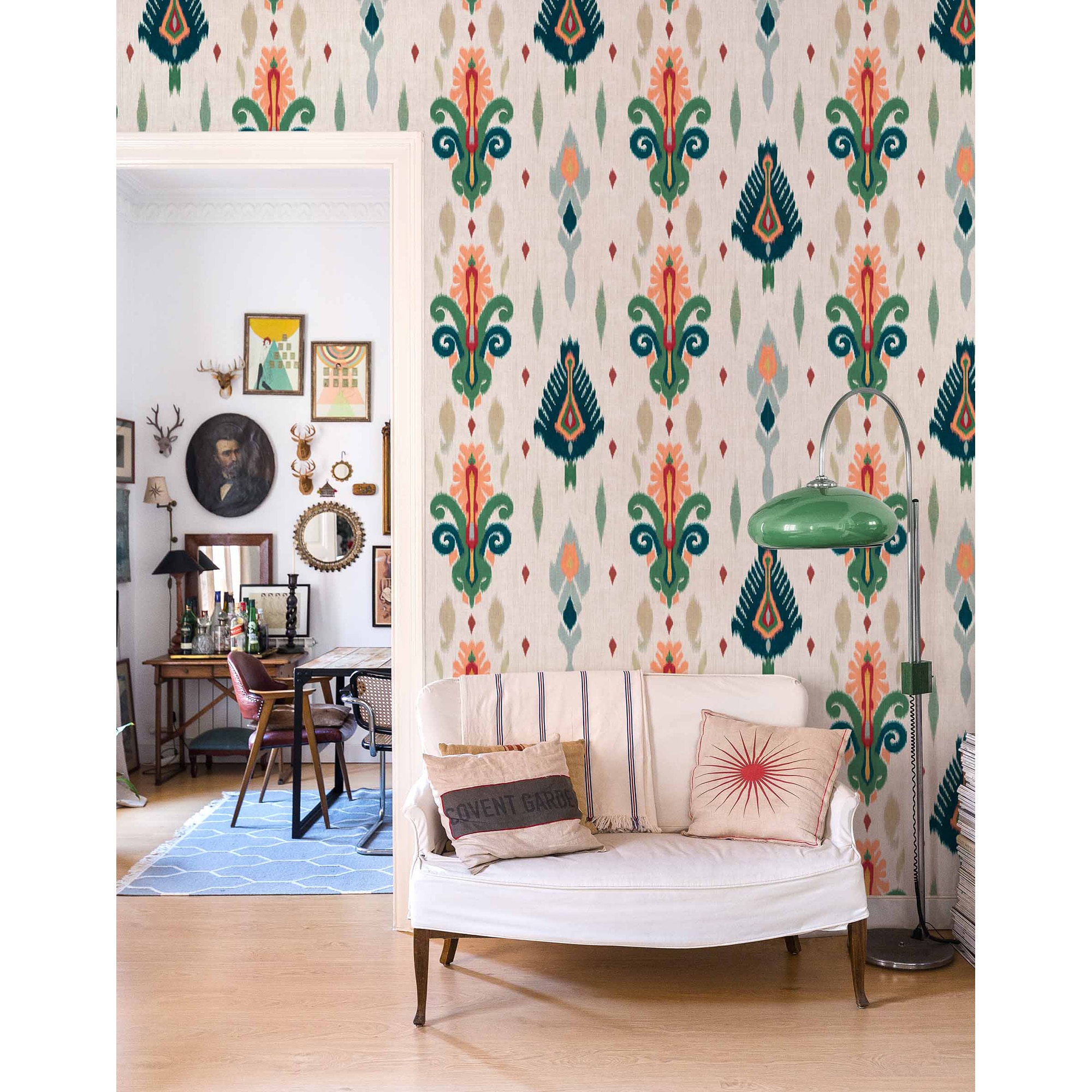 Imagen 3 de Papel pintado Sumba Ikart Coordonné - Verde Verde