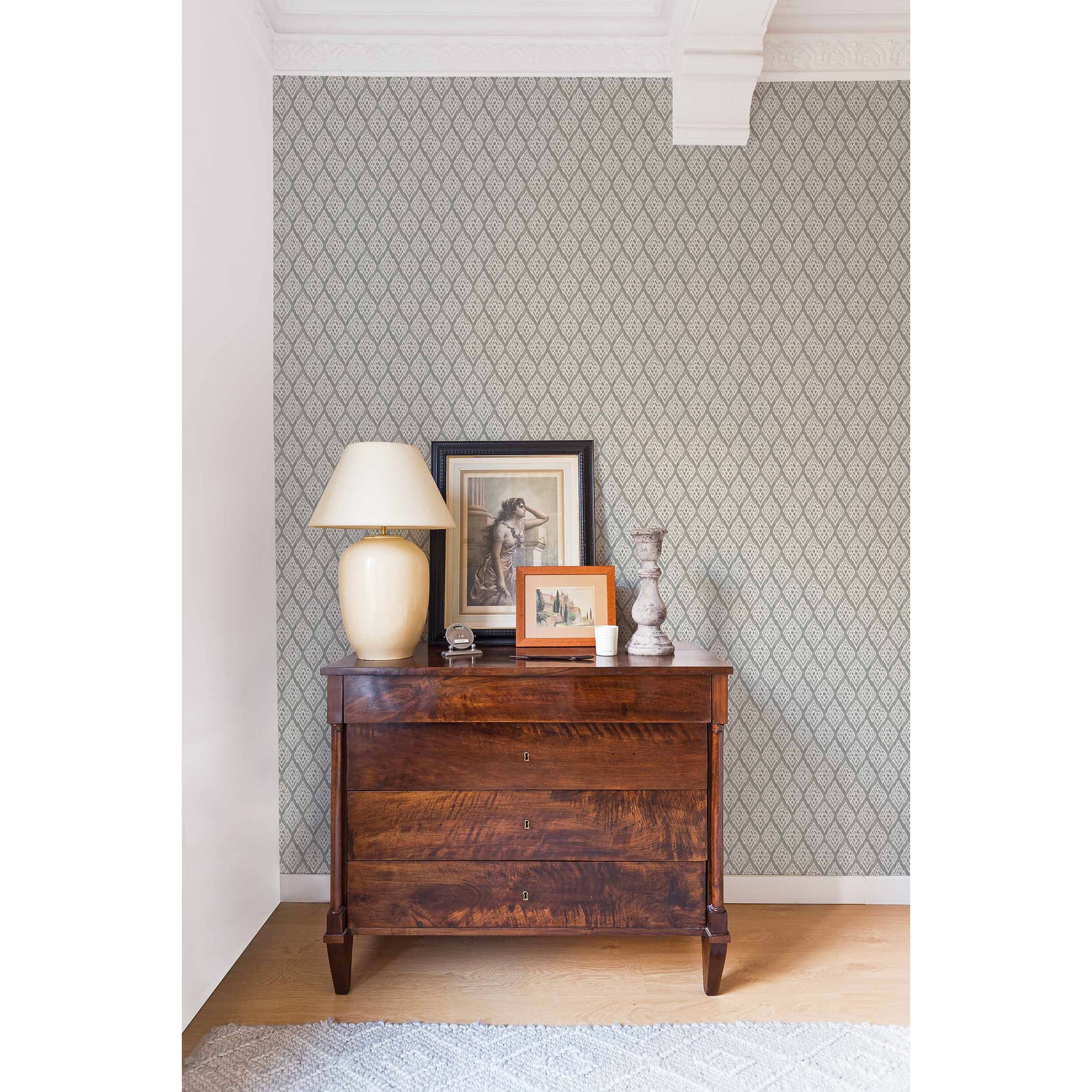 Papel pintado Kasuri Ikart Coordonné - Gris Gris-2