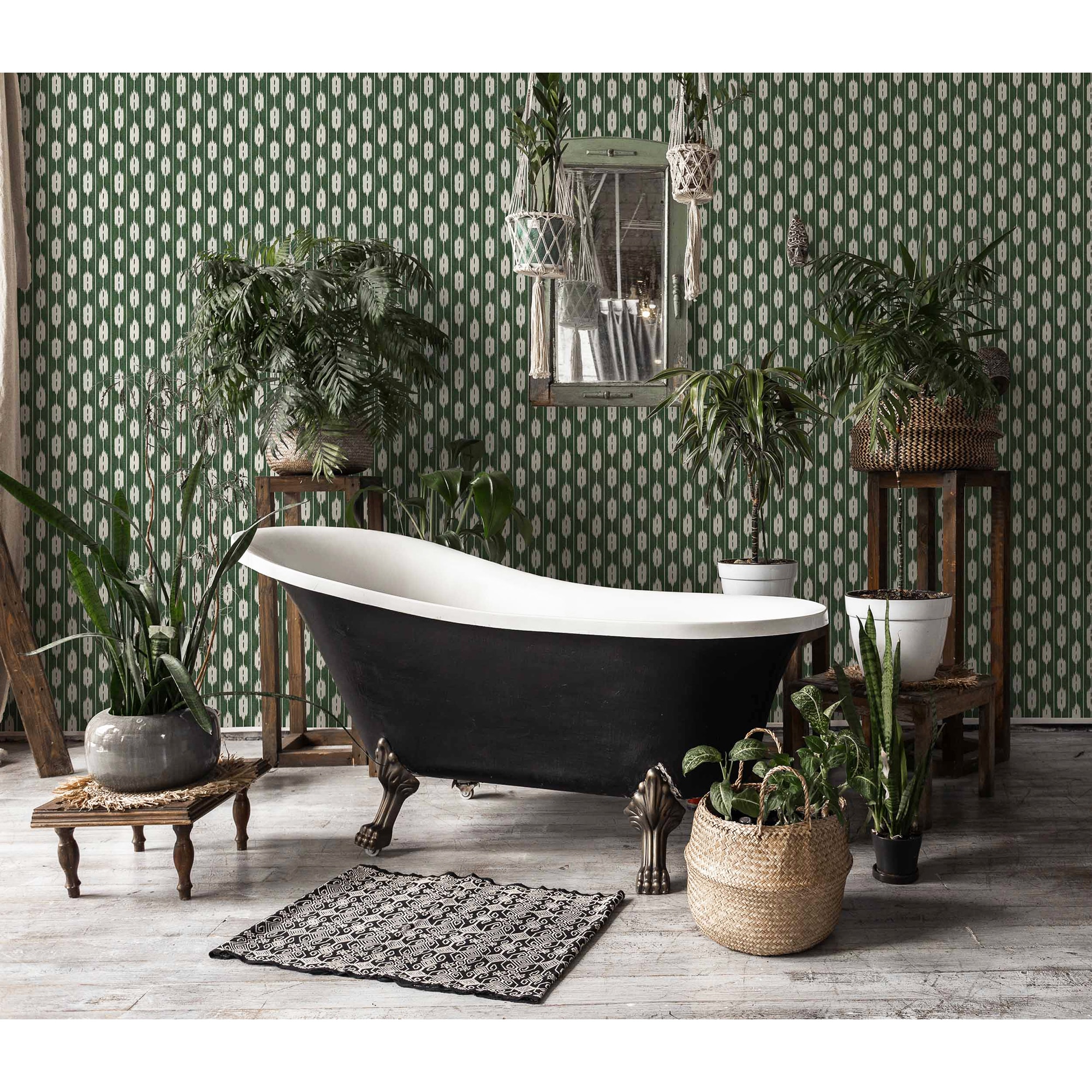 Imagen 3 de Papel pintado Llengües Ikart Coordonné - Verde Verde
