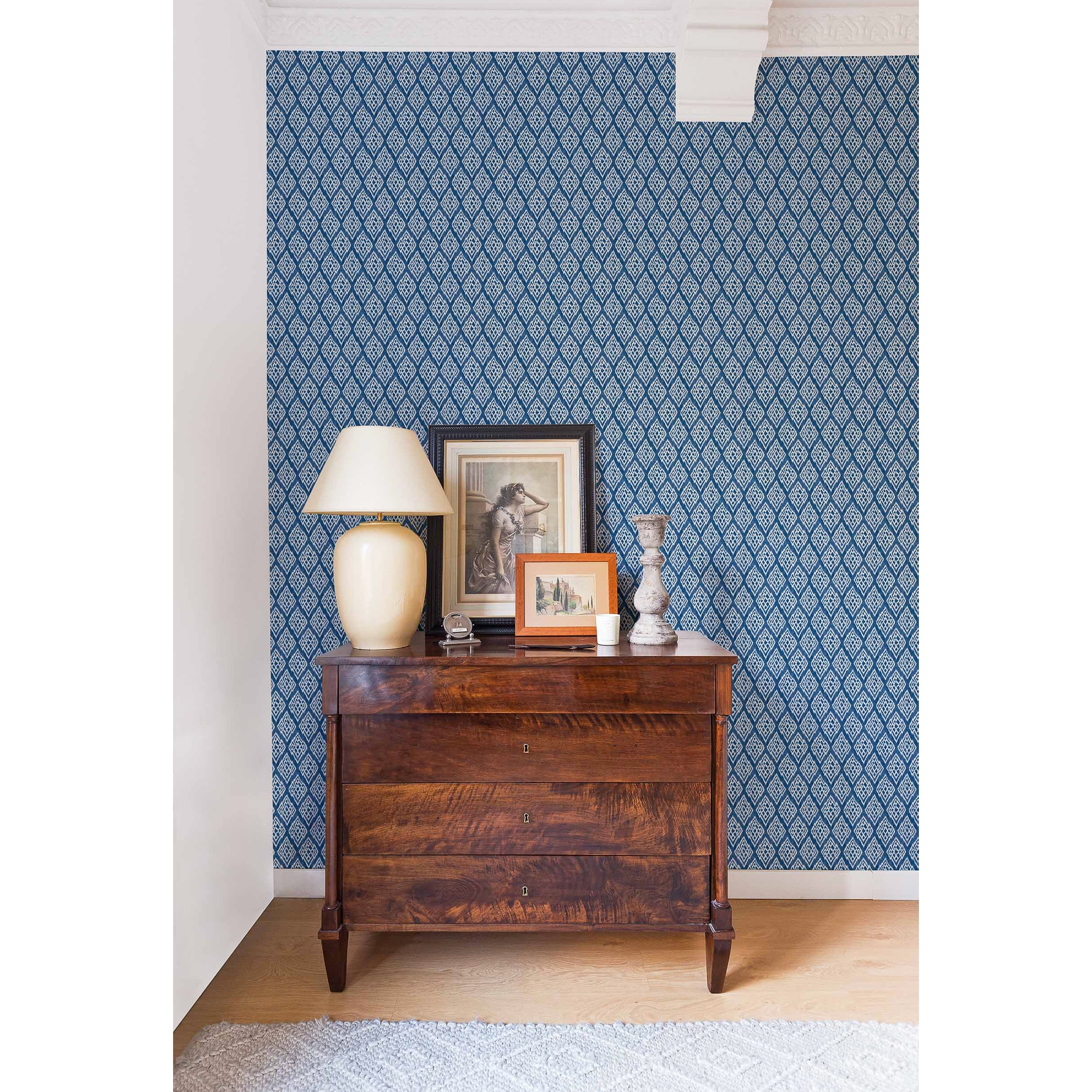 Papel de Parede Kasuri Ikart Azul-2