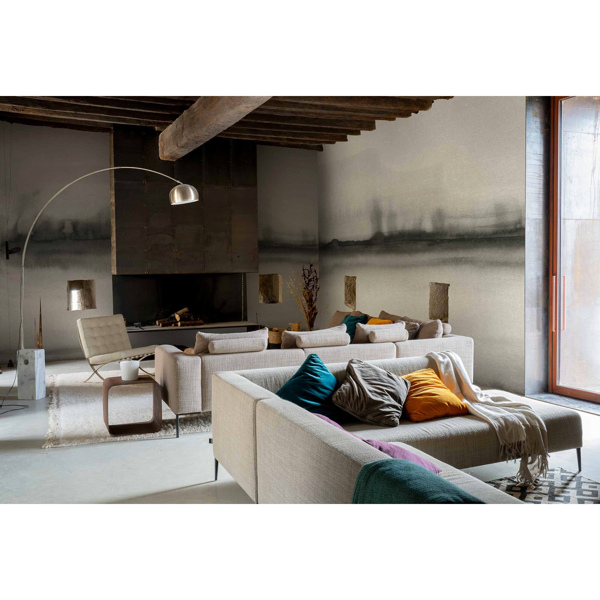 Mural Shibori Ikart Coordonné - Negro Negro-3