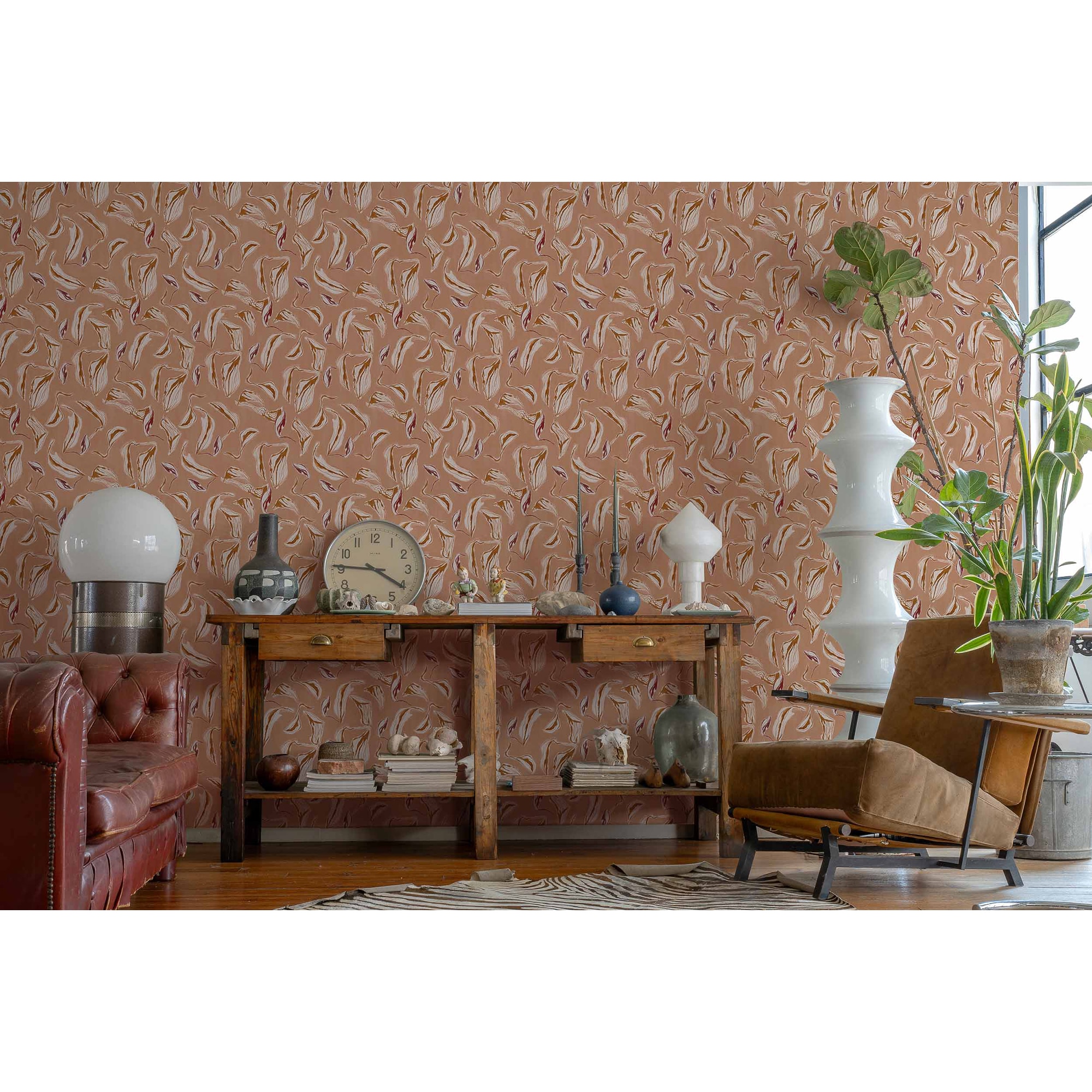 Papel Pintado TNT Moroccan Branches Rest Time Rosa-3