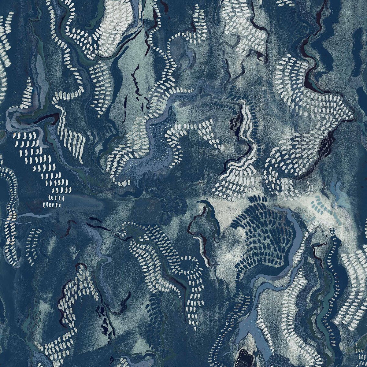 Papel pintado TNT Timeless Stones Rest Time Coordonné - Azul Azul-1