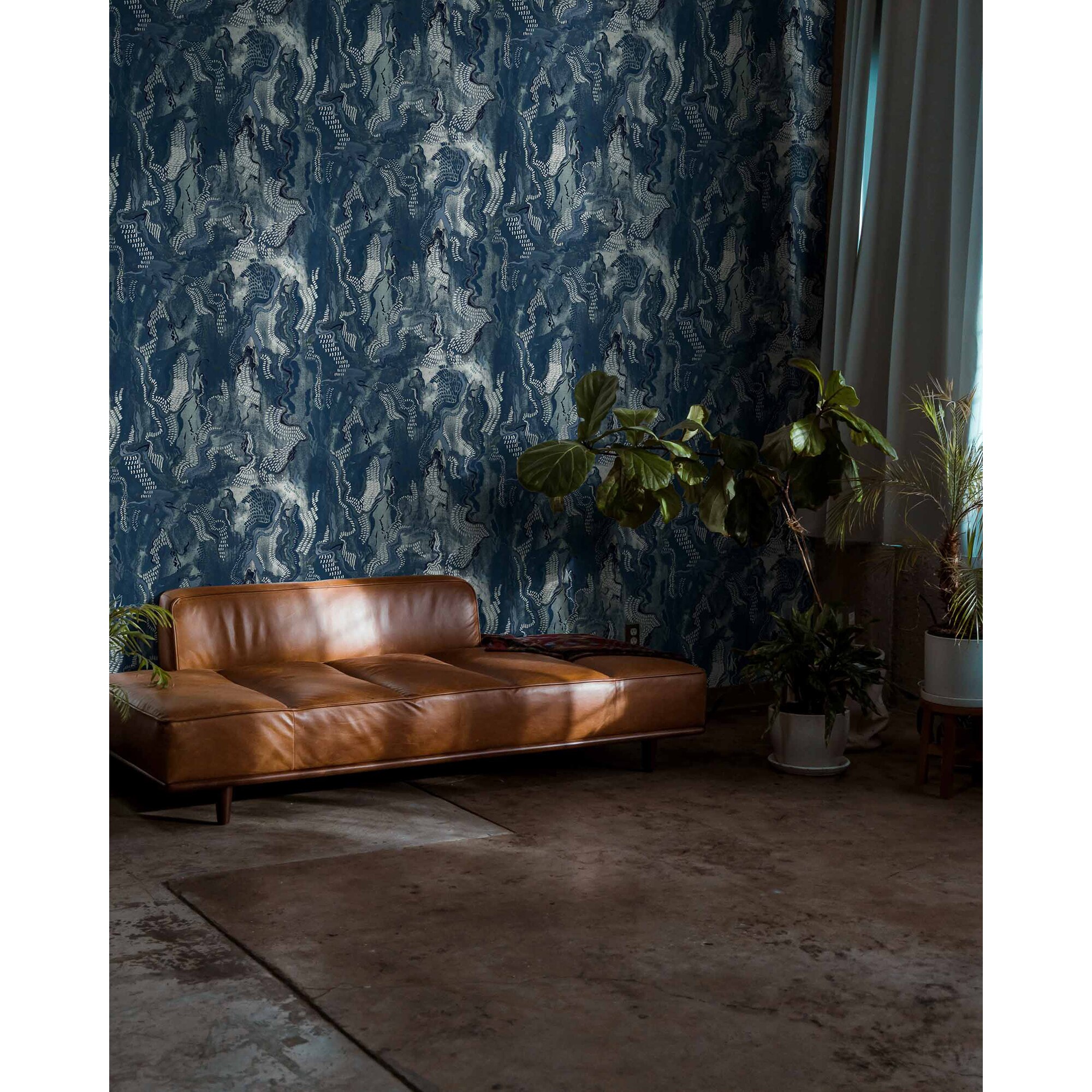 Papel pintado TNT Timeless Stones Rest Time Coordonné - Azul Azul-2