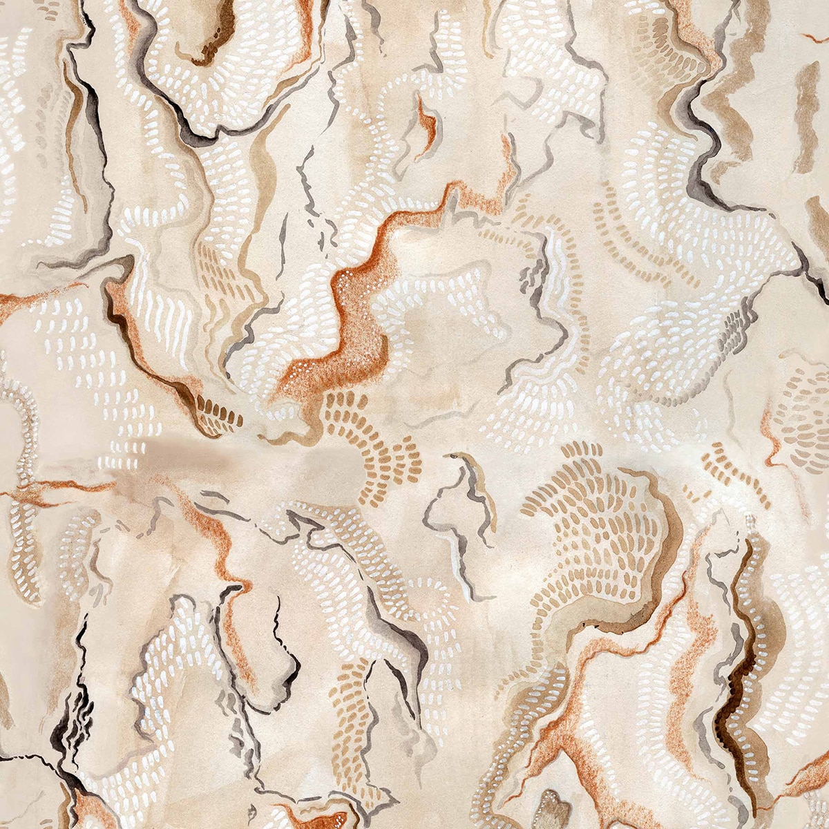 Papel pintado TNT Timeless Stones Rest Time Coordonné - Beige Beige-1
