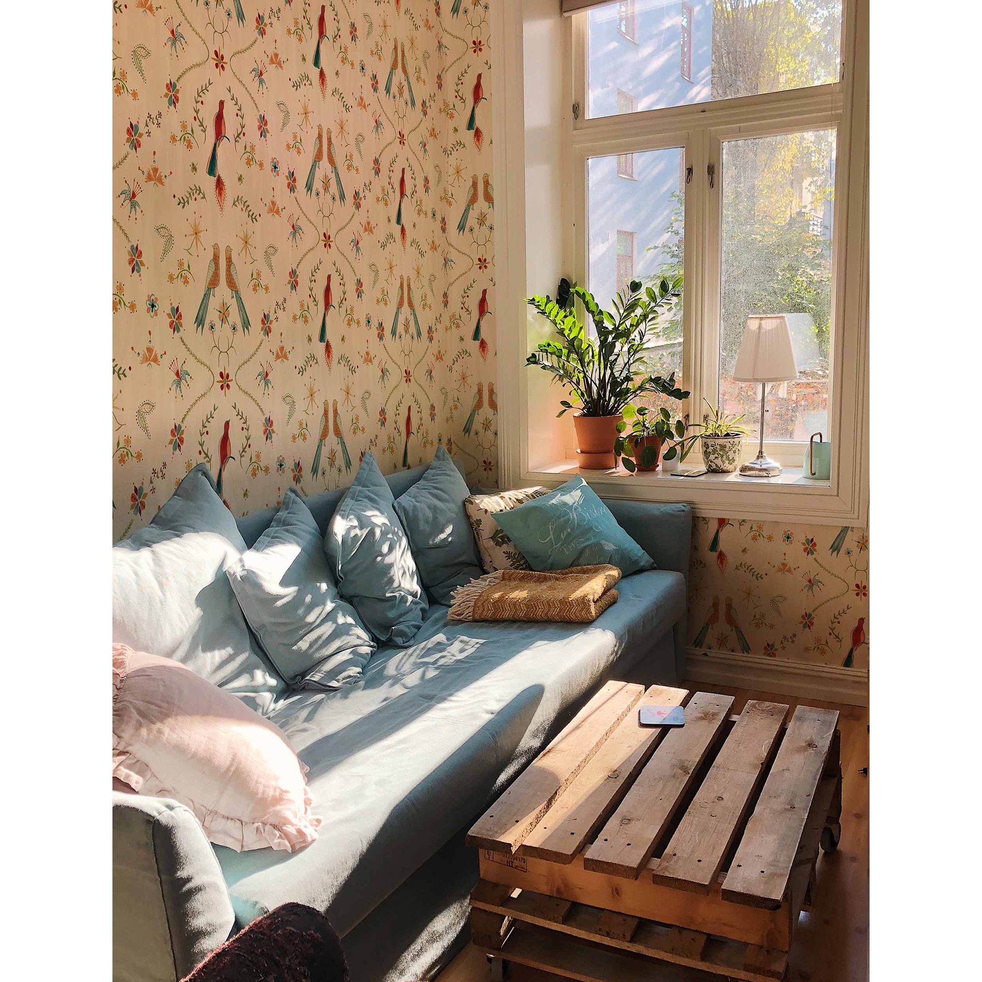 Papel pintado TNT Metaphoric Birds Rest Time Coordonné - Beige Beige-4