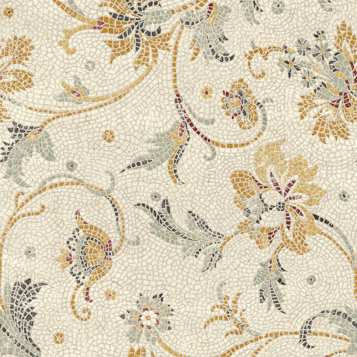 Papel Mosaicum TNT de la colección Pompei Coordonné - Curry Curry-1