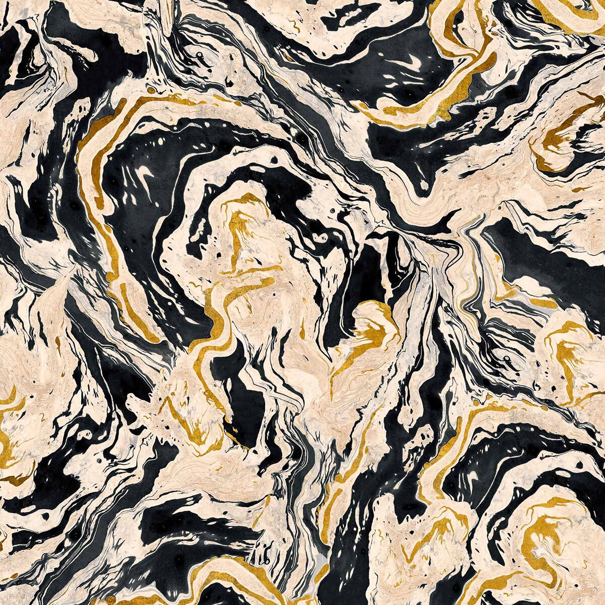 Papel Marmorea TNT de la colección Pompei Coordonné - Carbón Carbón-1