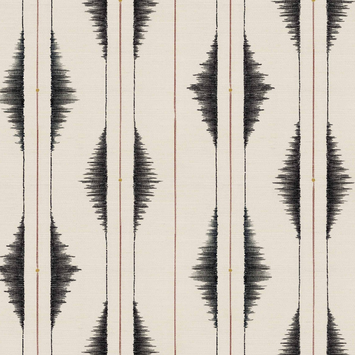 Imagen 1 de Papel pintado Azilal Embroidery de la colección Berber Coordonné - Negro Negro