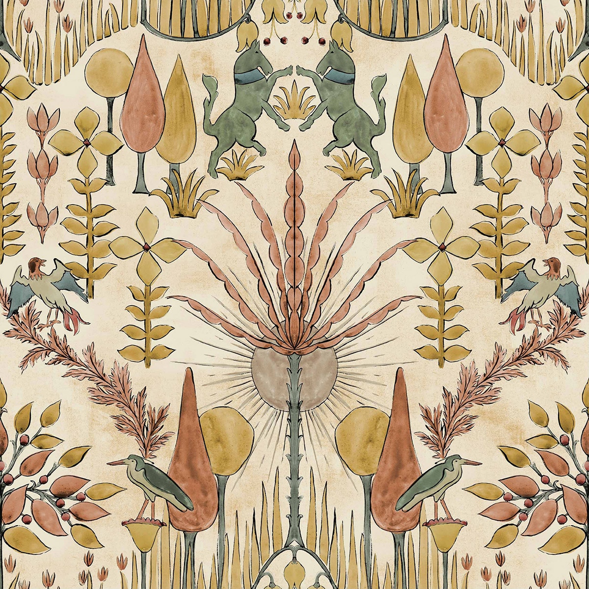 Papel pintado Oasis Villa de la colección Berber Coordonné - Arena Arena-1
