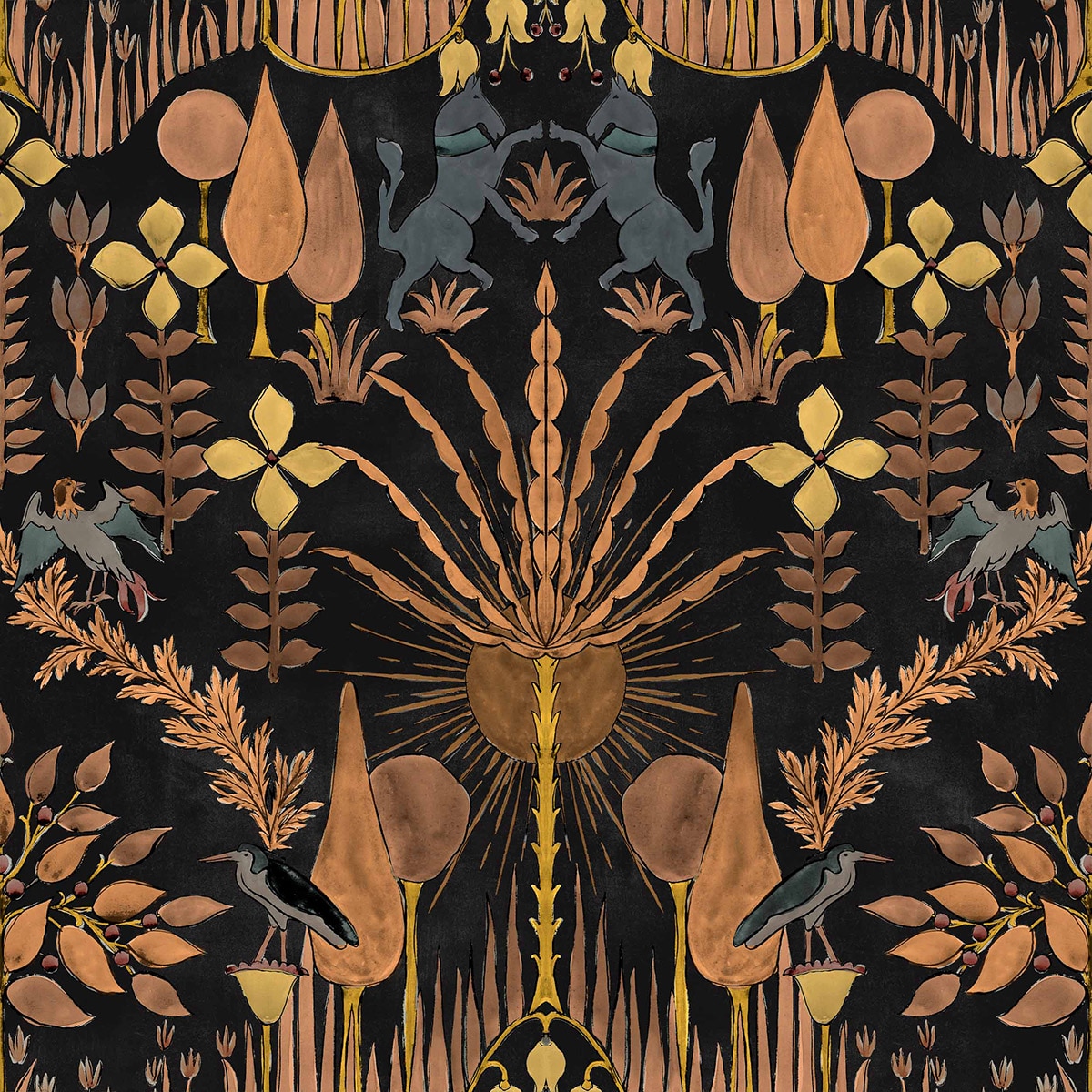 Papel pintado Oasis Villa de la colección Berber Coordonné - Noche Noche-1