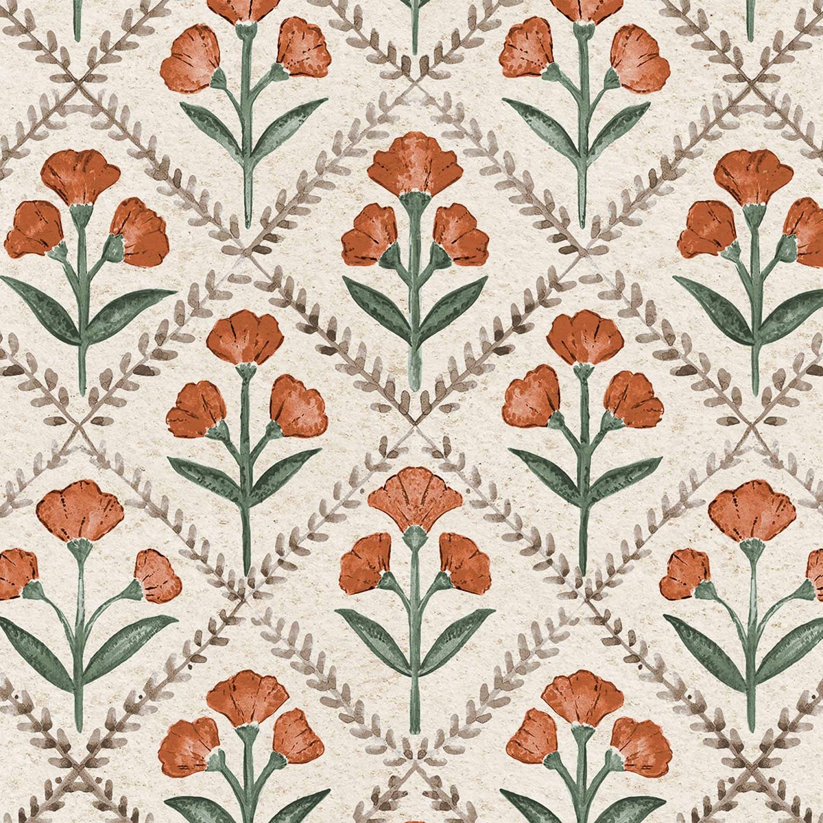 Imagen 0 de Papel pintado TNT Poppy de la colección Victorian Coordonné Arcilla