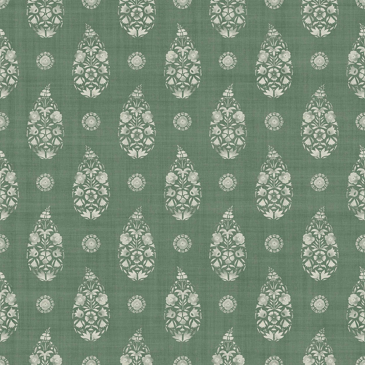 Imagen 1 de Papel pintado TNT Paisley de la colección Victorian Coordonné - Esmeralda Esmeralda