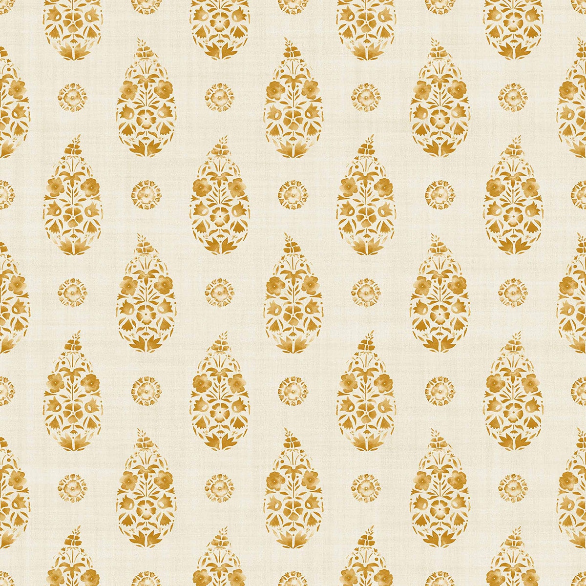 Imagen 1 de Papel pintado TNT Paisley de la colección Victorian Coordonné - Curry Curry