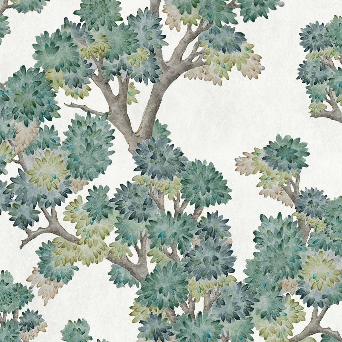 Papel pintado Field Maple de la colección Cotswolds Ybarra & Serret - Menta Menta-1