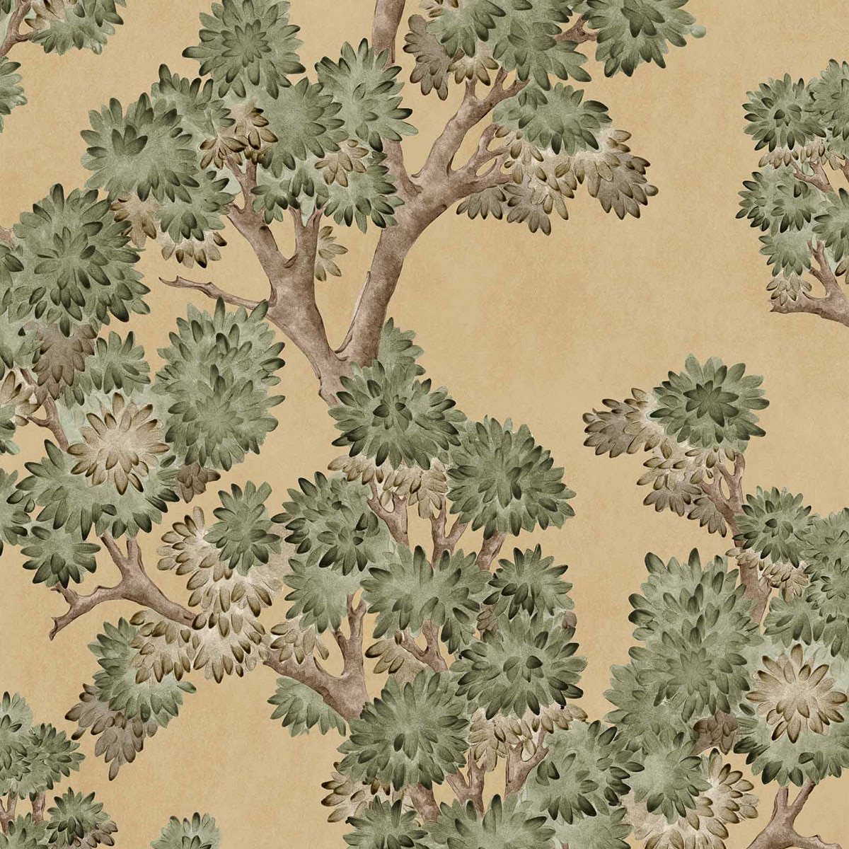 Imagen 0 de Papel pintado Field Maple de la colección Cotswolds Ybarra & Serret Amarillo