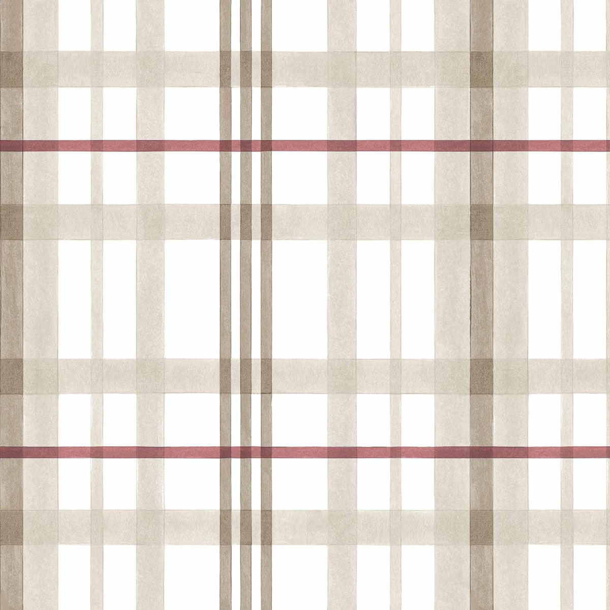 Papel de Parede Clan's Check da Coleção Cotswolds Osso-1
