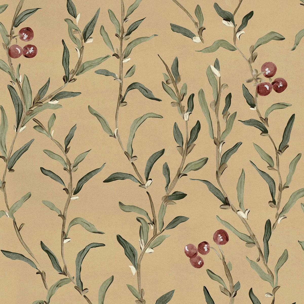 Imagen 0 de Papel pintado Wild Blackthorn de la colección Cotswolds Ybarra & Serret Amarillo