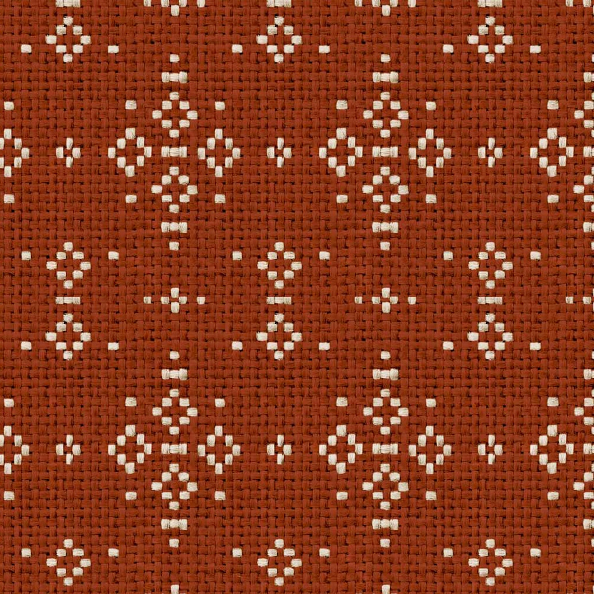 Papel pintado Mazahua de la colección Sarape Coordonné - Terracota Terracota-1