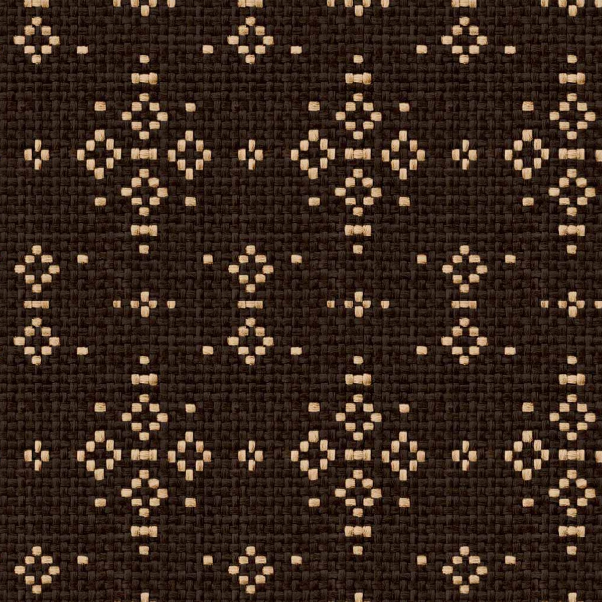 Papel pintado Mazahua de la colección Sarape Coordonné - Carbón Carbón-1