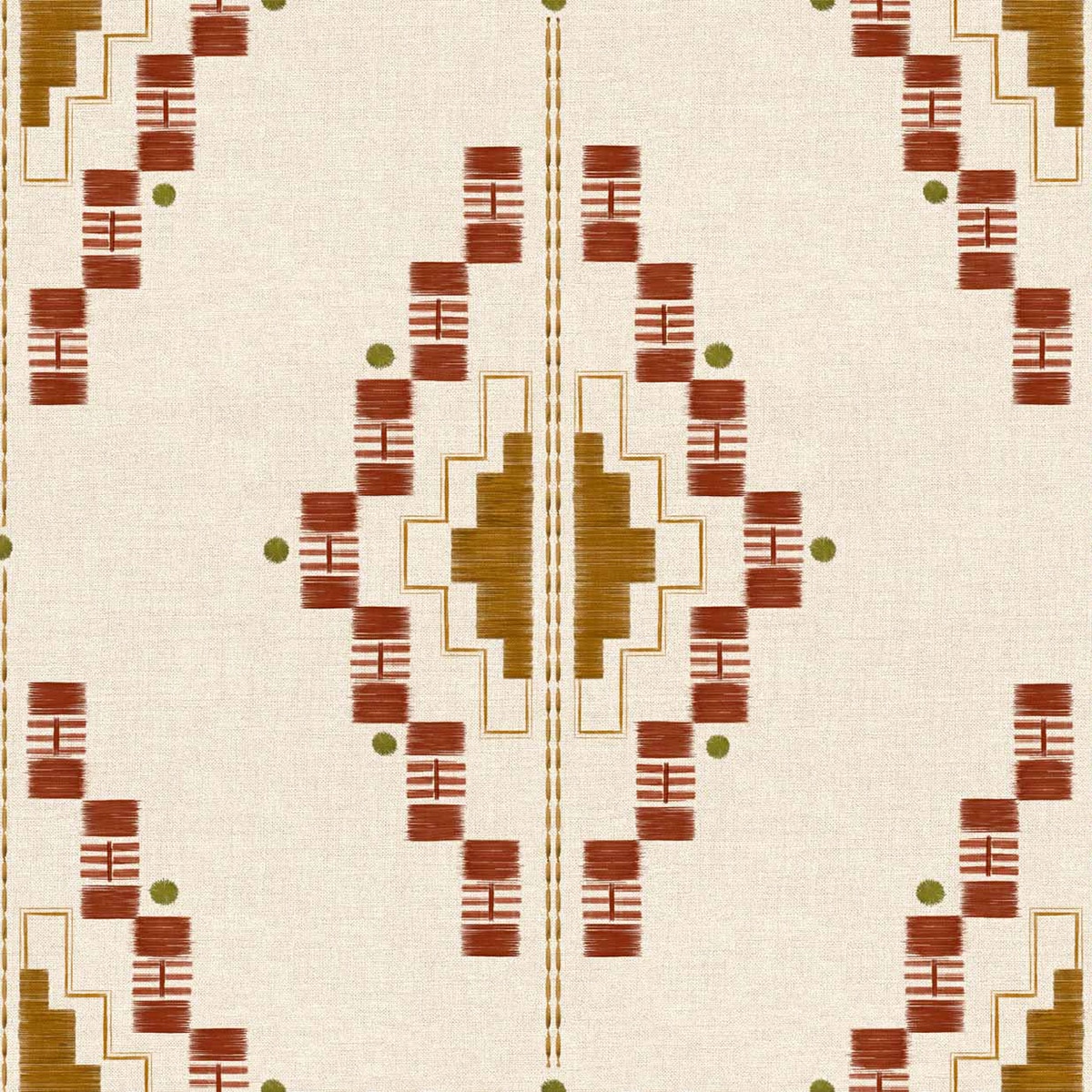 Papel pintado Andes de la colección Sarape Coordonné - Terracota Terracota-1