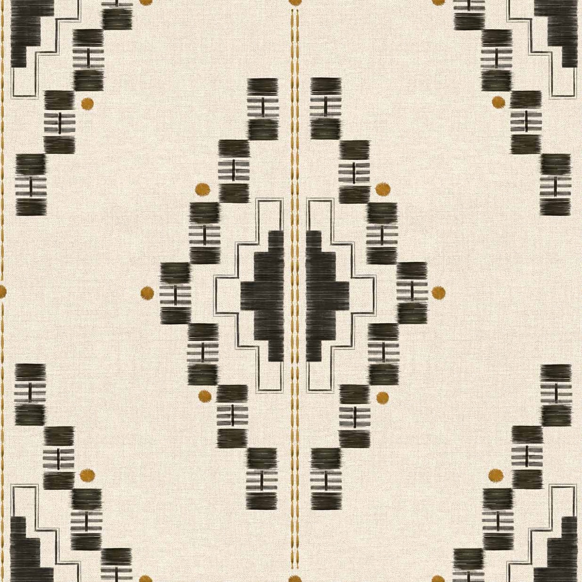 Papel pintado Andes de la colección Sarape Coordonné - Carbón Carbón-1