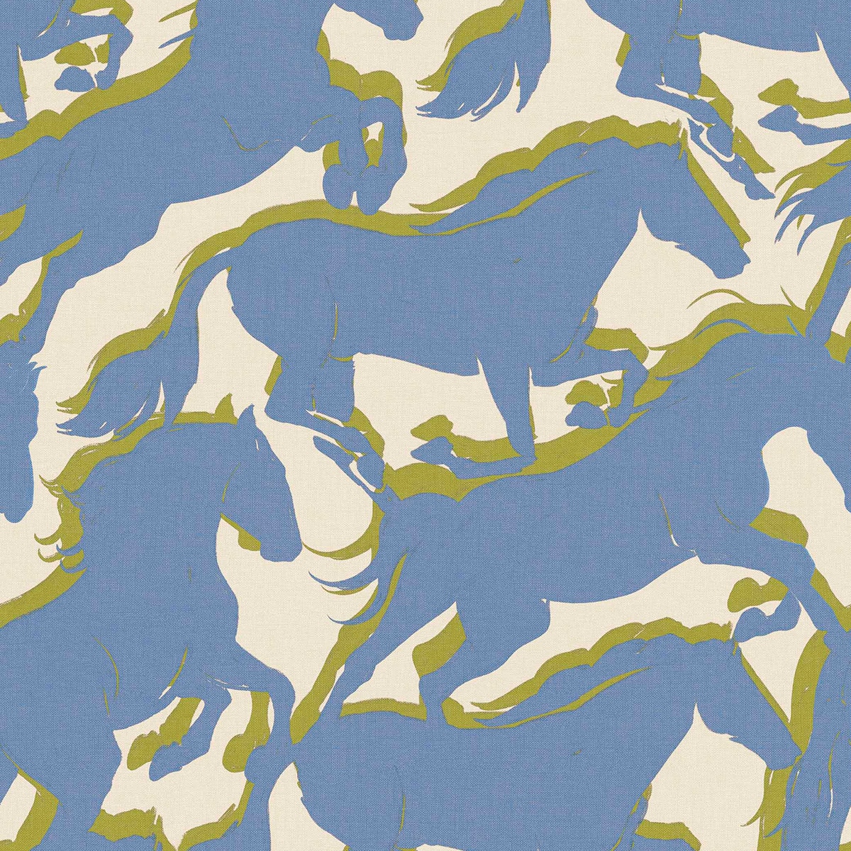 Papel pintado TNT Galope de la colección Coco Davé ColortheraPills de Coordonné - Azul Azul-1