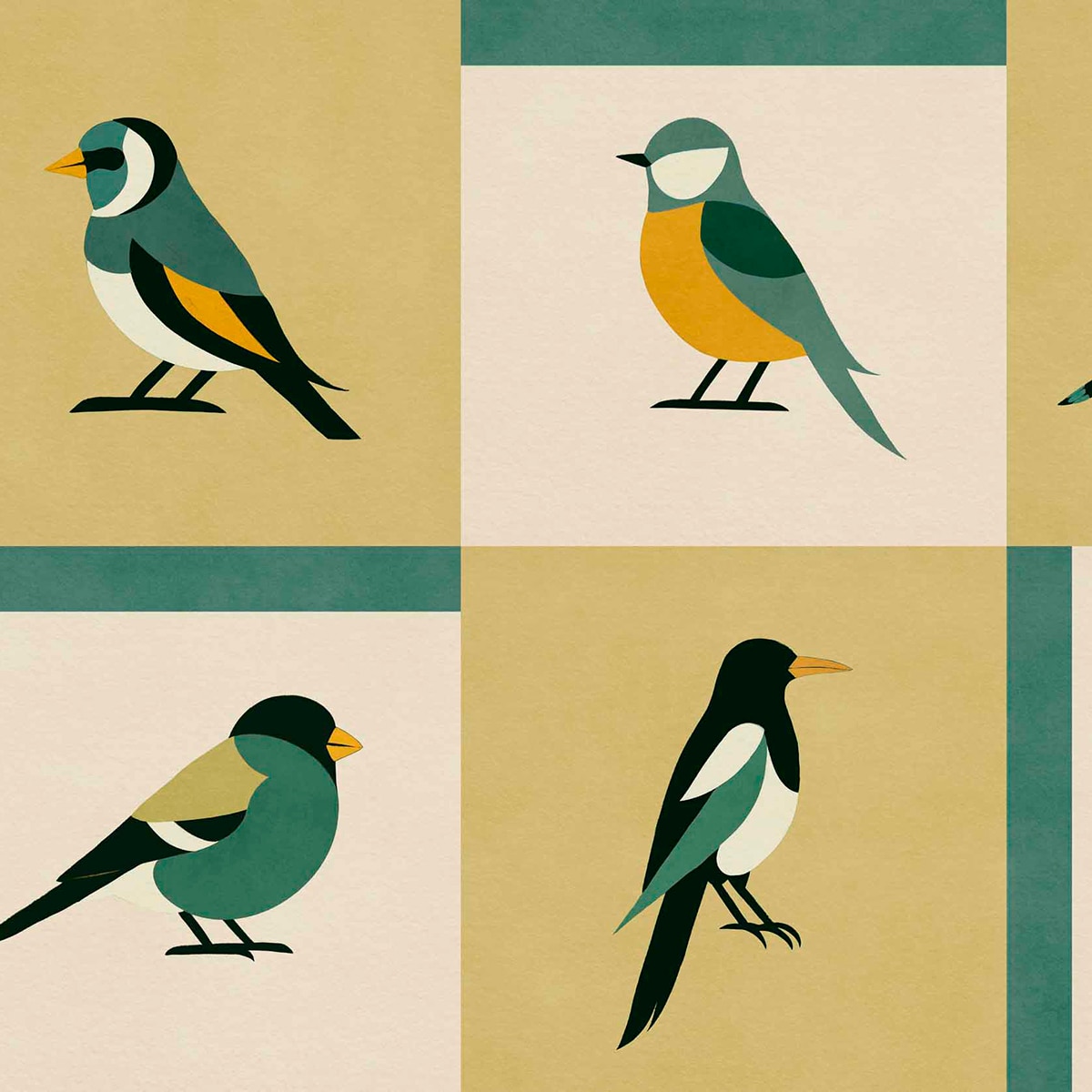 Imagem 0 de Papel de Parede TNT Like a Bird da Coleção Coco Davé ColortheraPills