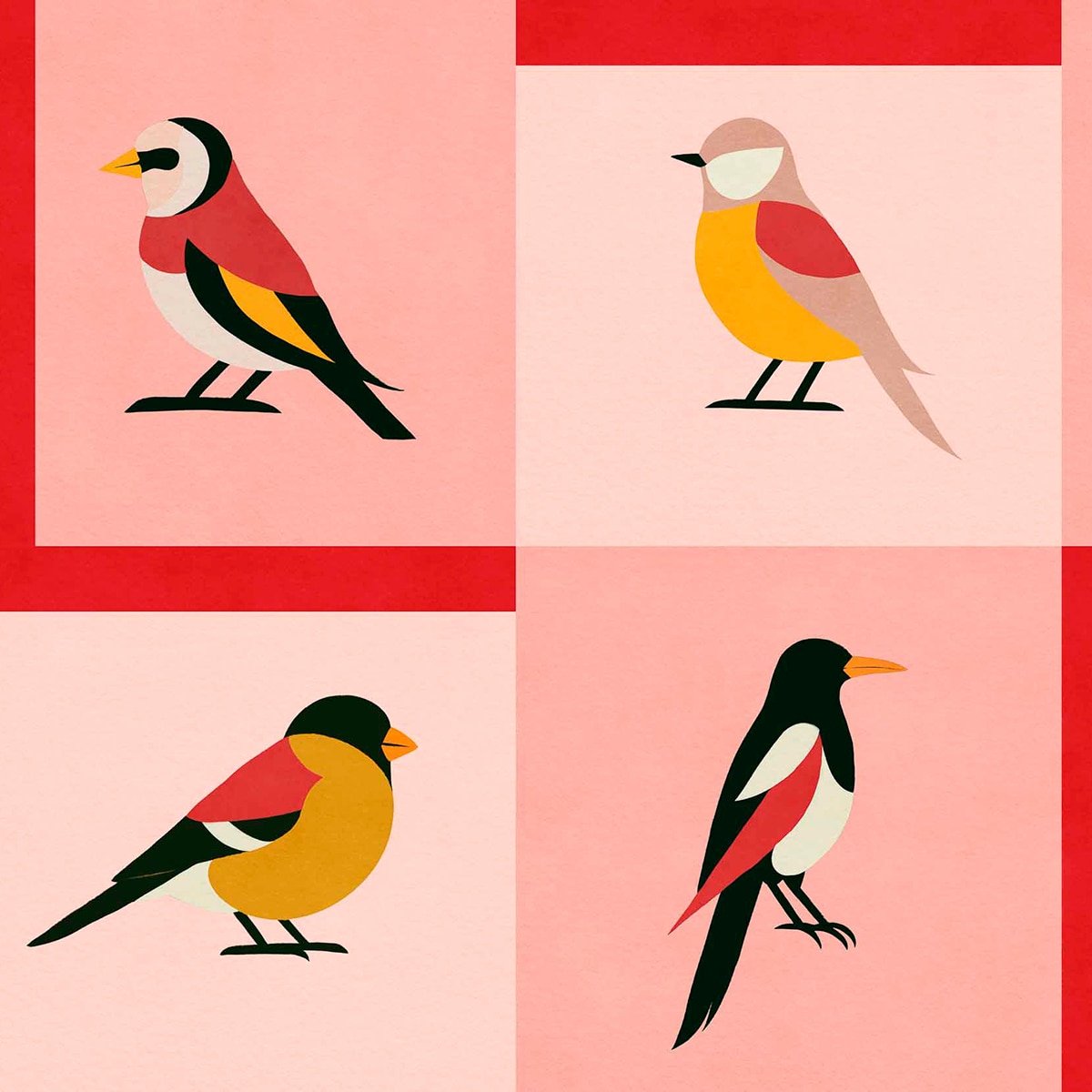 Imagem 0 de Papel de Parede TNT Like a Bird da Coleção Coco Davé ColortheraPills