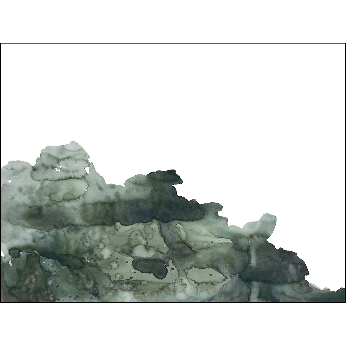 Papel de parede fotográfico Watercolour Rasch Verde-1