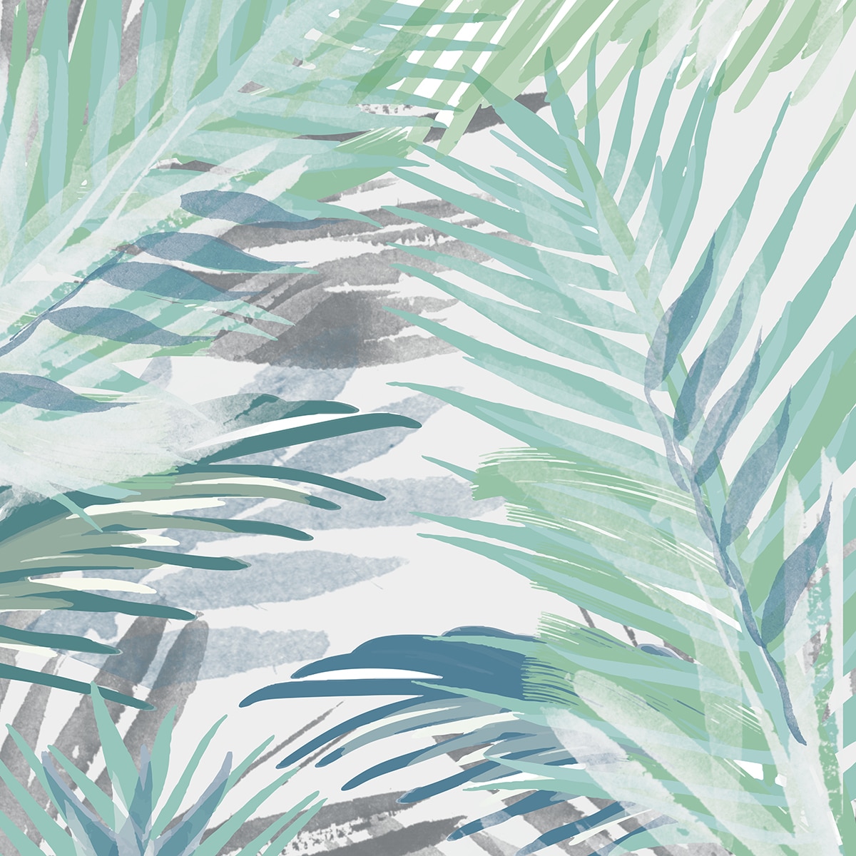 Papel de parede fotográfico Palm Rasch Verde-1