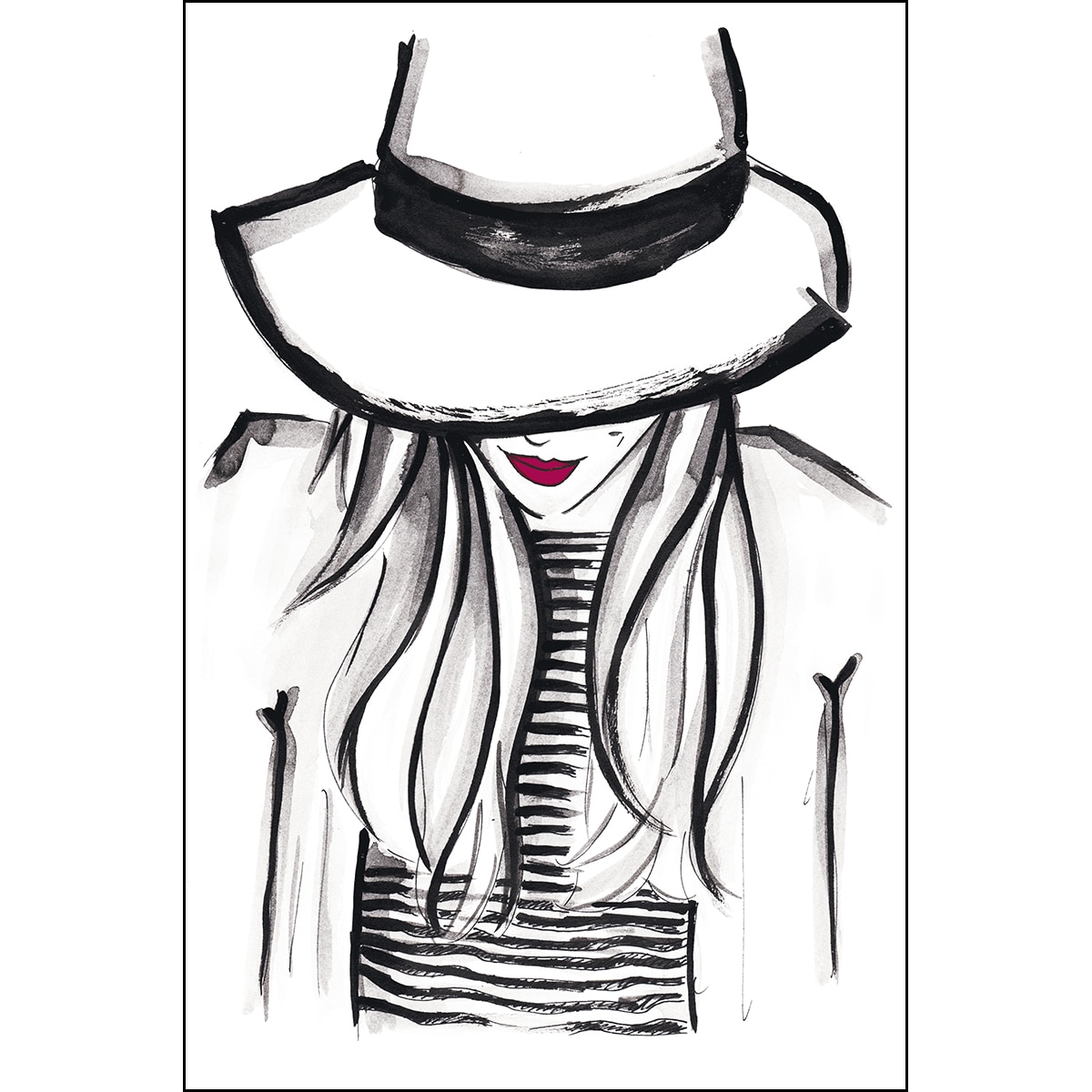 Papel de parede fotográfico Portrait Art Rasch Verde-1