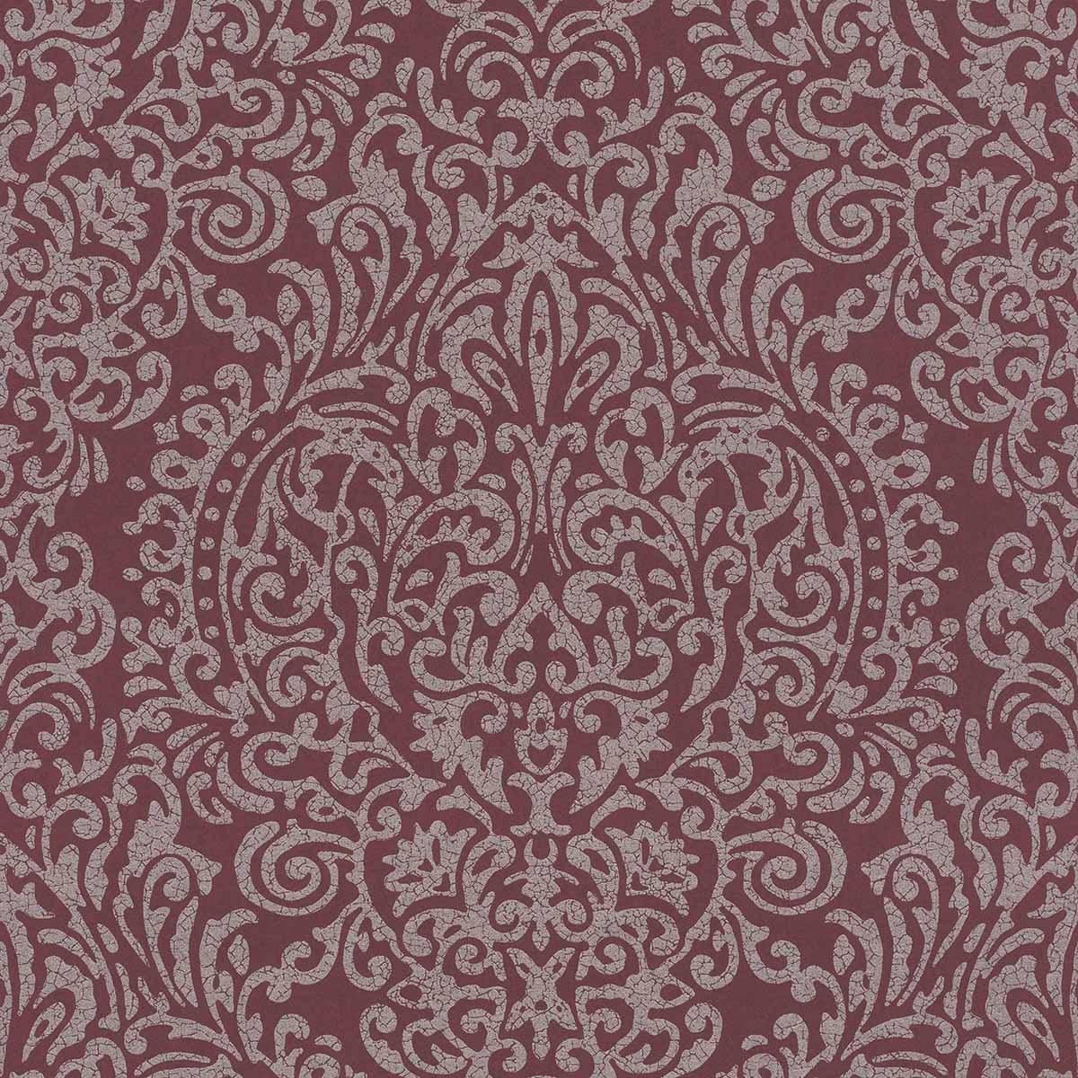 Papel de parede Arabesco Rasch Grená-1