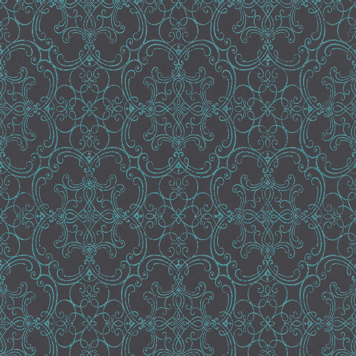 Papel de parede arabesco grande TNT Azul-1